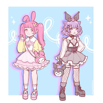 My Melody and Kuromi